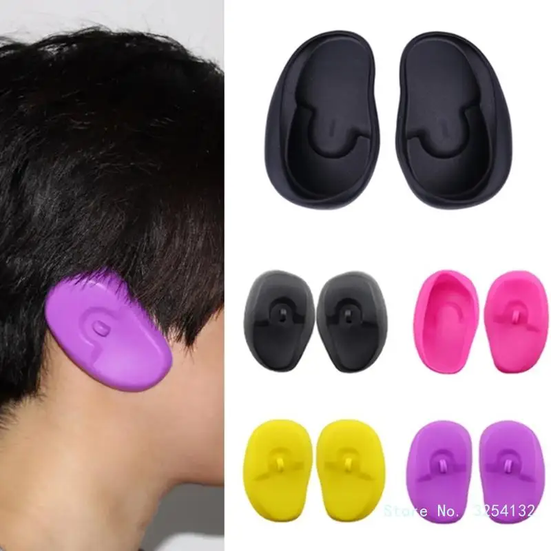 2pcs Innovative Water Resistant Silicone Ear Caps Say Goodbye to Water in Your Ears While Washing Hair