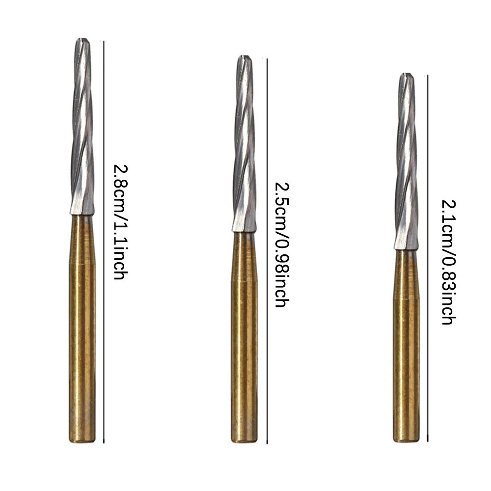 5Pcs Dental Endodontic Carbide Burs FG 1.6mm for High Speed Handpiece Shaping and Refining Endodontic Access Preparations