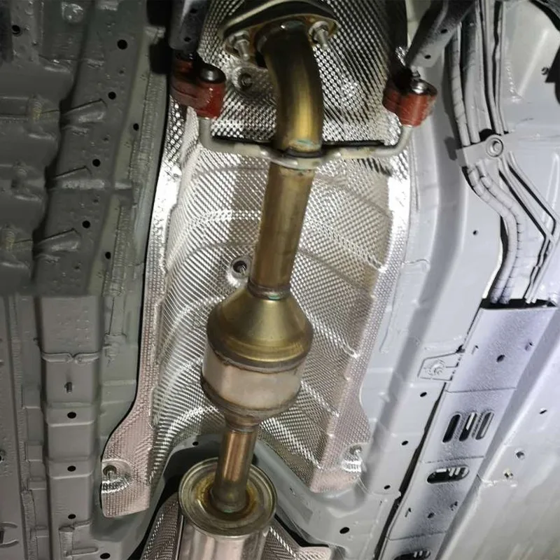 ملحقات أدوات السيارة، درع حراري من الألومنيوم المنقوش للسيارة للدراجات النارية، أنبوب عادم توربو المنوع، استبدال كهربائي مباشر