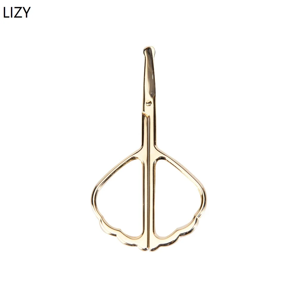 LIZY Nose Eyebrow Trimmer Vibrissa Scissors Cuticle Cutter Stainless Steel Cosmetic Tools