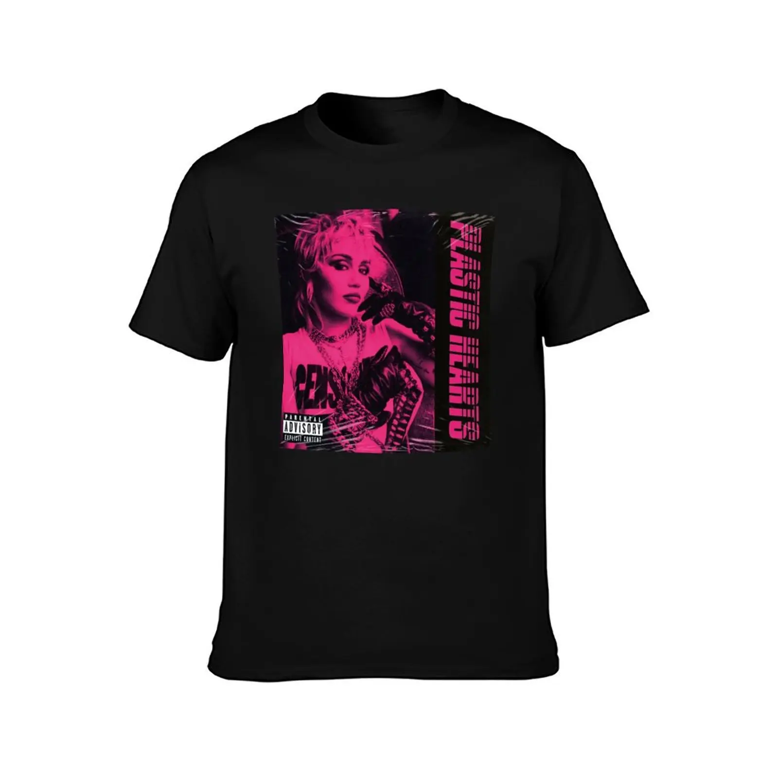 Miley Plastic Hearts Classic T-Shirt Urban Style Print T-Shirt