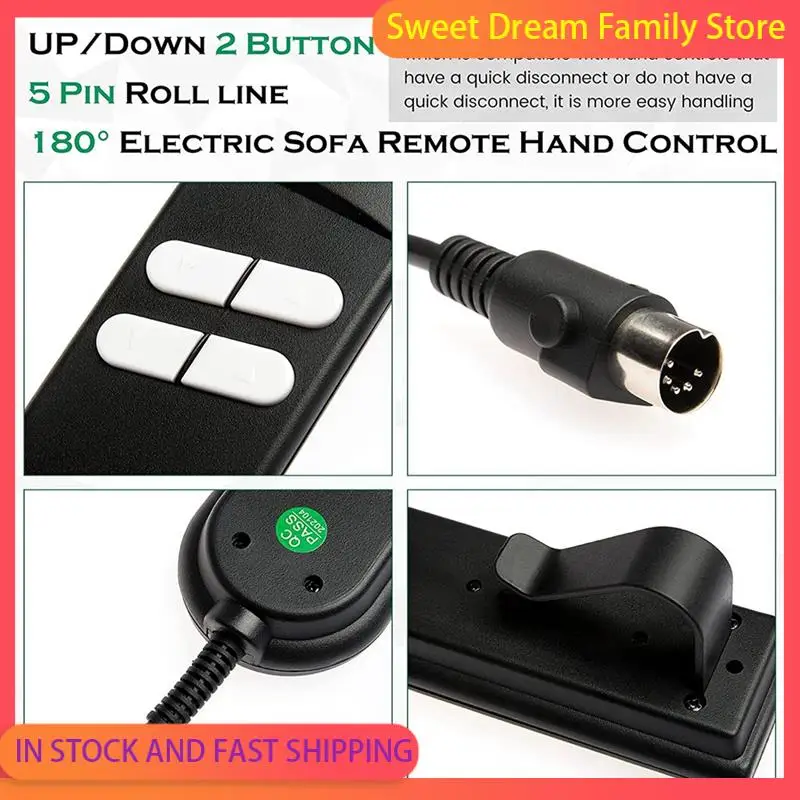 

SDFC-4X Electric Sofa Remote Replacement, 5 Pin 4 Button Power Recliner Remote Replacement For OKIN LIMOSS Pride Berkline