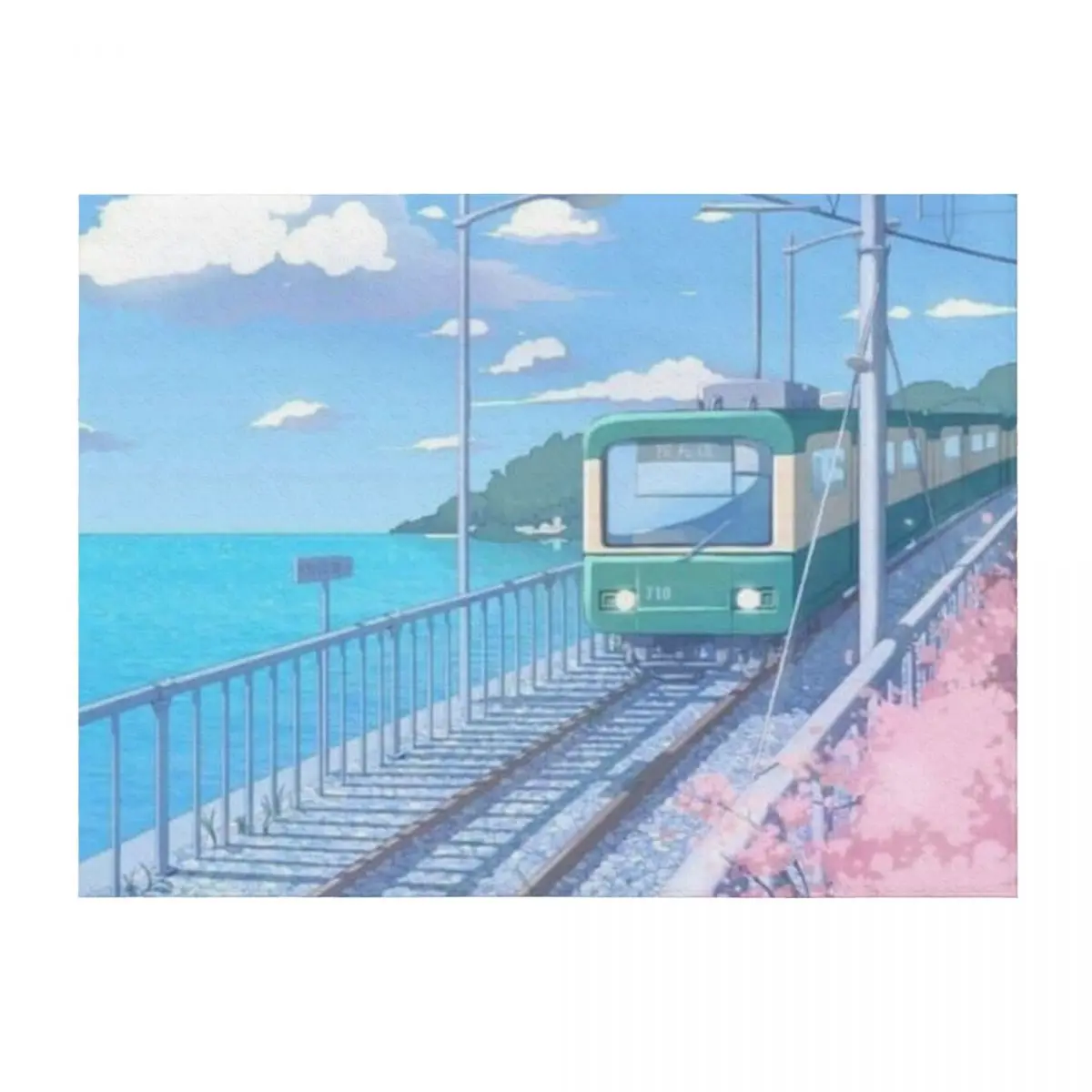 

Anime Aesthetic Train Throw Blanket Sleeping Bag Blankets For Bed Soft Plaid Hair Blankets