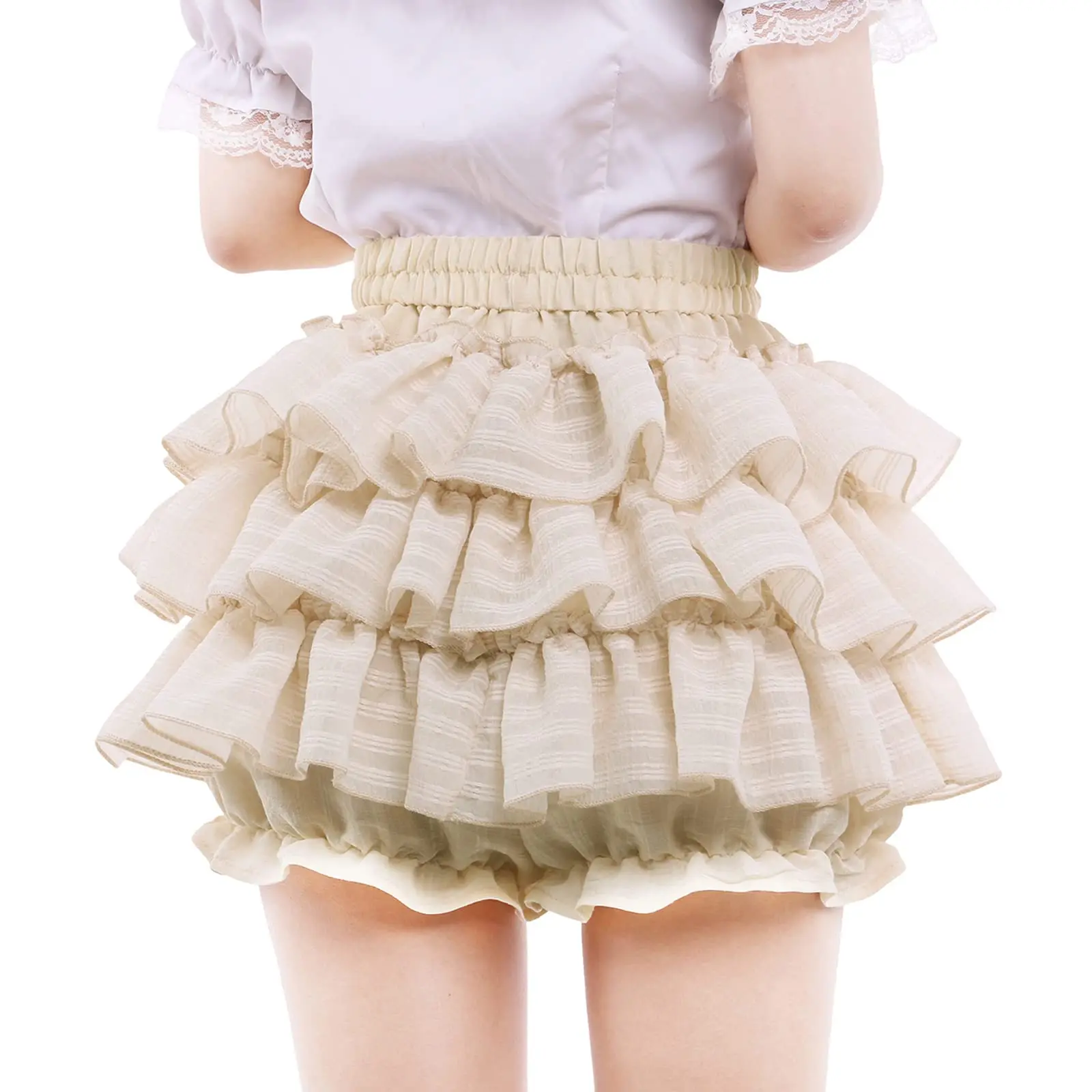 Sweet Lolita Bloomers Shorts Elastic High Waist Pumpkin Shorts Y2K Hot Girl Streetwear Korean Fashion Puffed Shorts