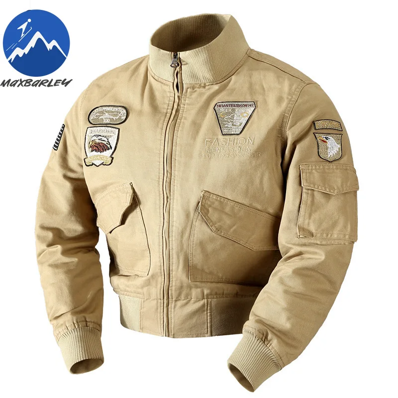 

Men Cargo Jacket 2026 Autumn Unloading Jaquetas Slim Fit Embroidered Coat High Quality Cotton Work Jackets Motocross Baseball