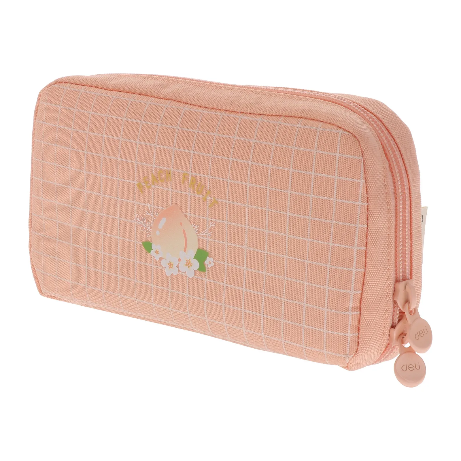 

Large Capacity Nylon Pencil Case for Kids Stationery Organizer Cute Printed Pen Bag Travel Wallet Washable Dustproof Zipper