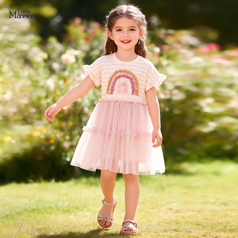 

New Summer Girls' Dress Cute Mesh Children's Princess Dress Baby Dress