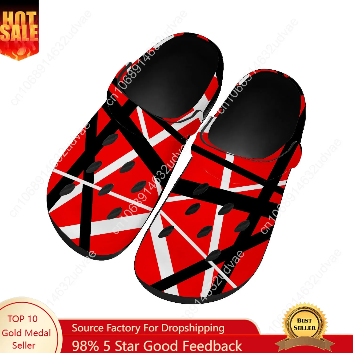 Van Evh 5150 Stripes Halen Water Shoes Mens Womens High Quality Fashion Home Garden Clogs Customizd Sandals Beach Hole Slippers