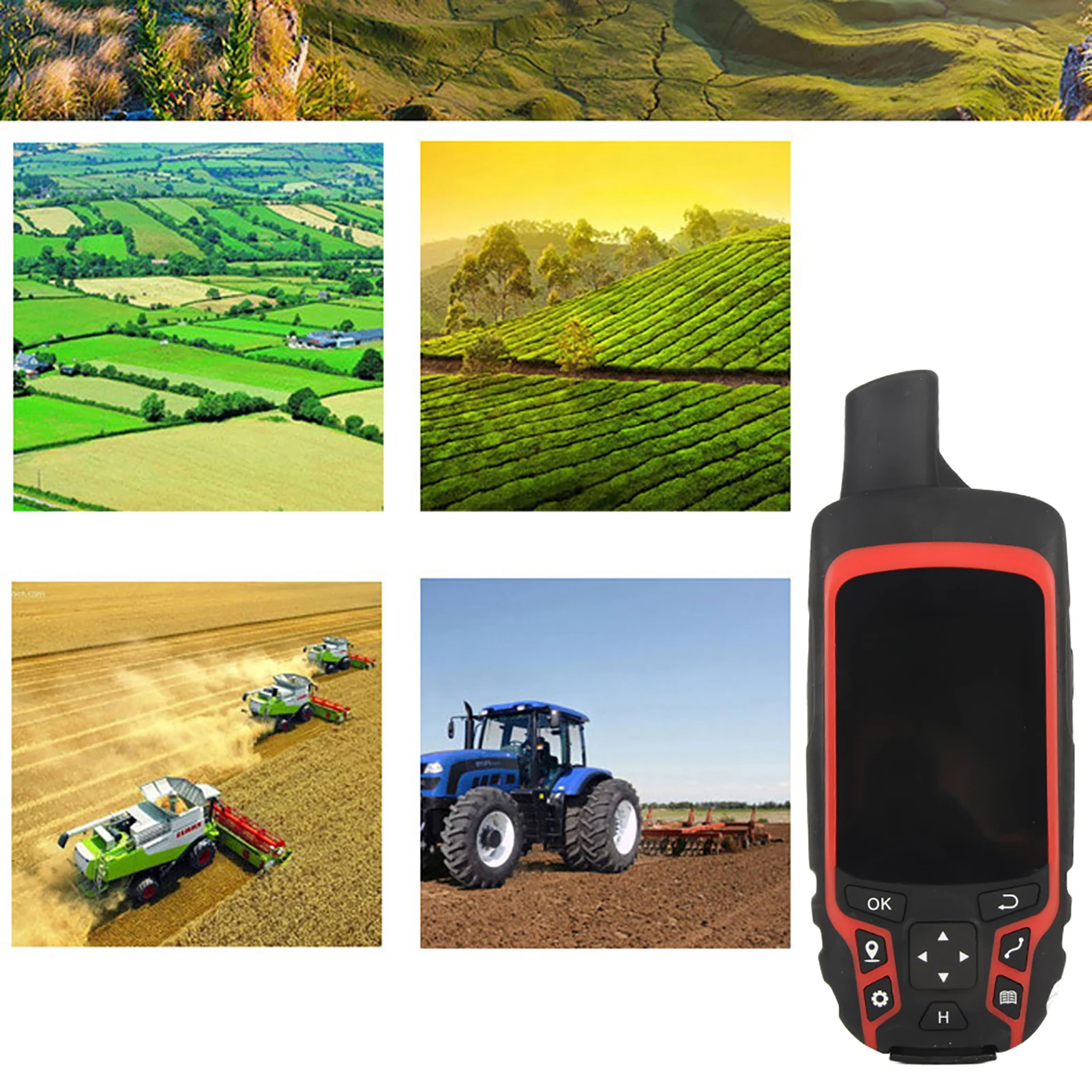 Track Land Area Meter ZL‑166 Handheld GPS Navigation Track Land Area Meter TFT 2.4in Display Measuring Tool US Plug 100‑240V