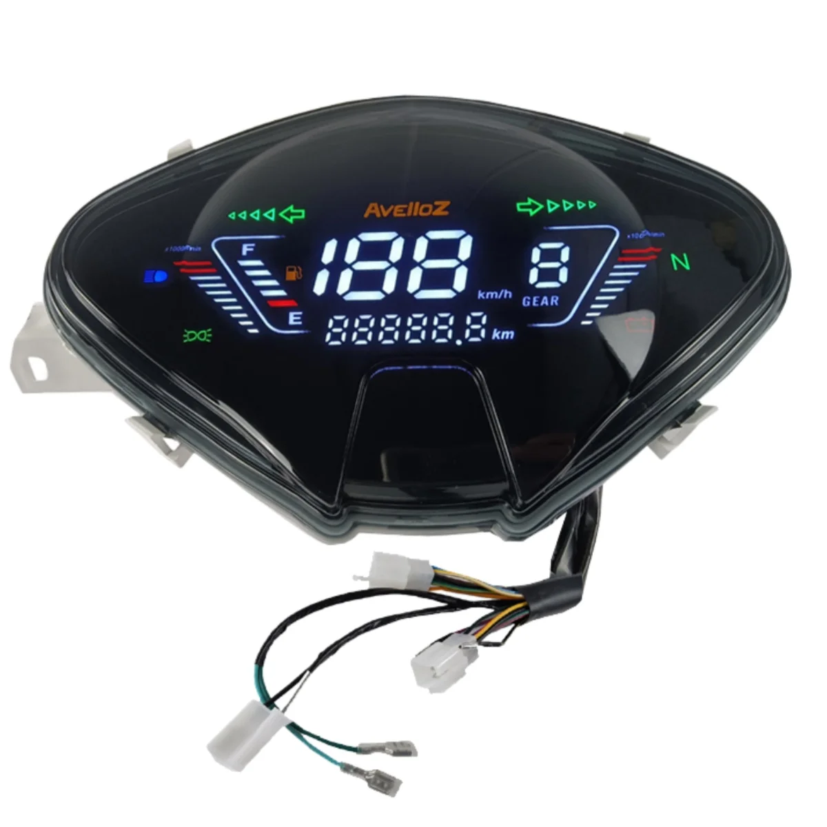 For Shineray Jet 50cc 2013 - 2022 Bull F5 Plus 50cc Tachometer Multi-functional Speedometer Motorcycle Assy