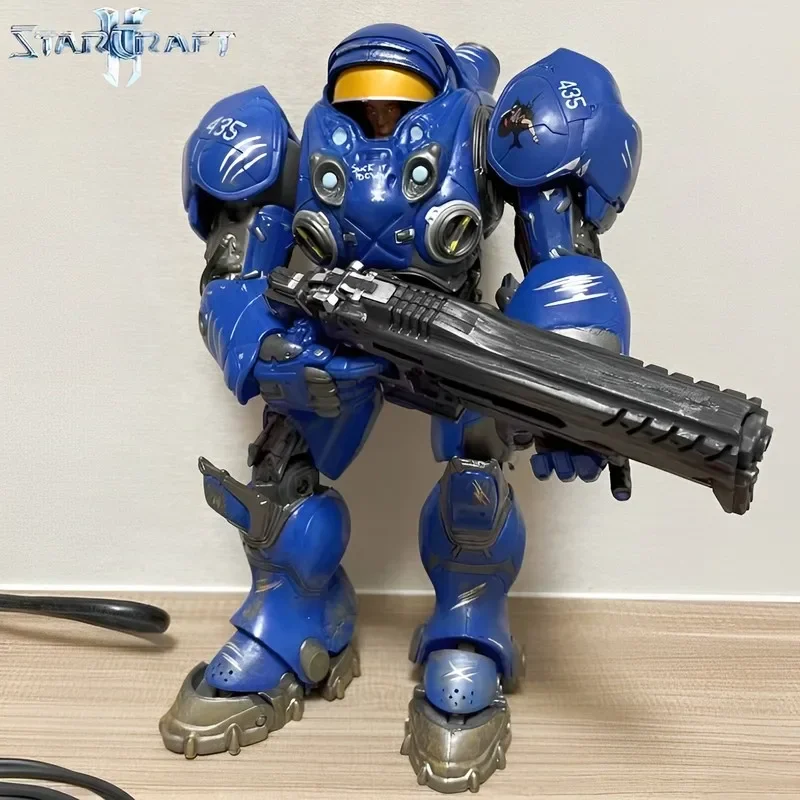 New Starcraft 2 Handmade Model Terran Machine Gunman Tekis Finley Toy Doll With Movable Doll Model Ornaments Birthday Gift