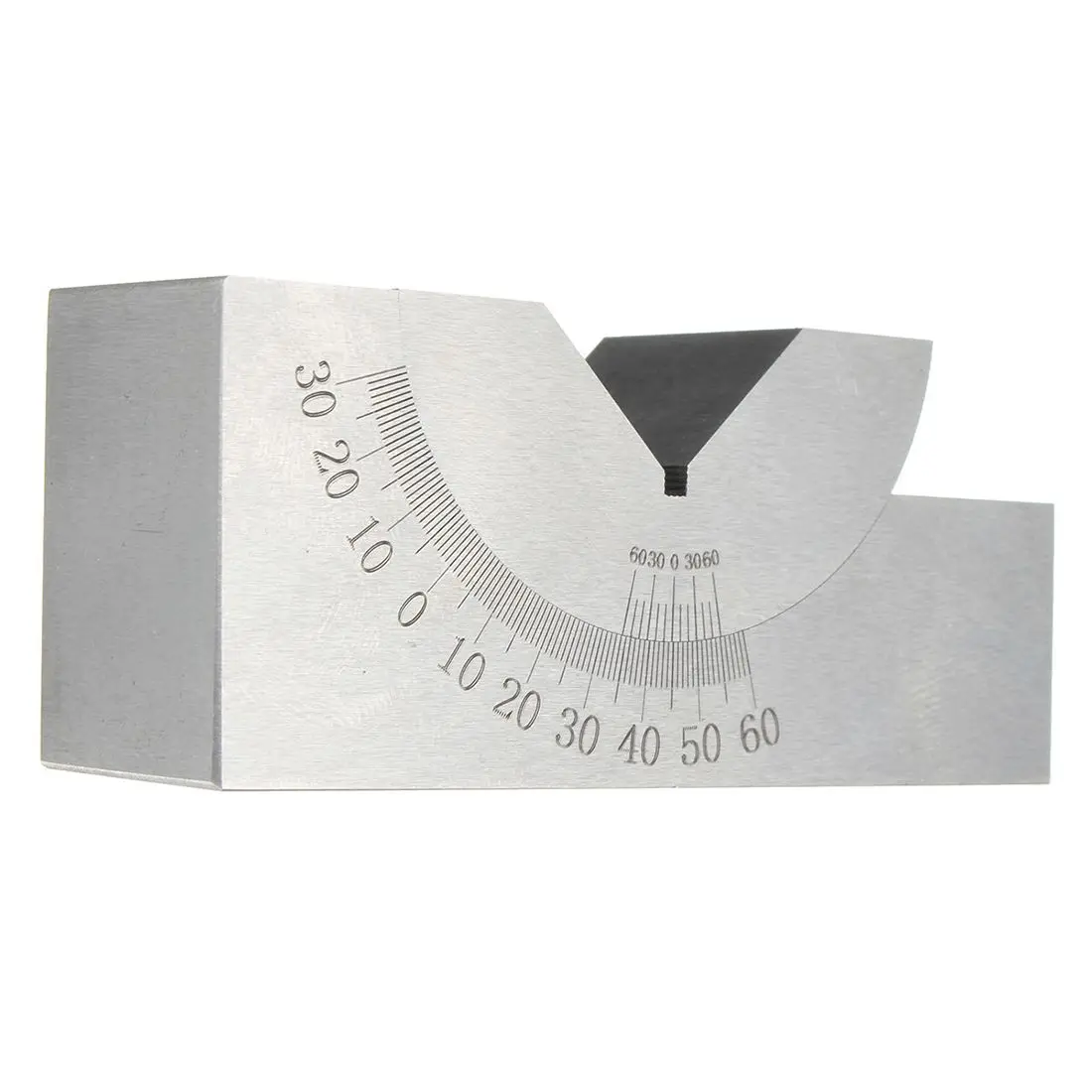 Mini ángulo ajustable de precisión de 75x25x32mm, fresado de bloque en V de 0 a 60 grados