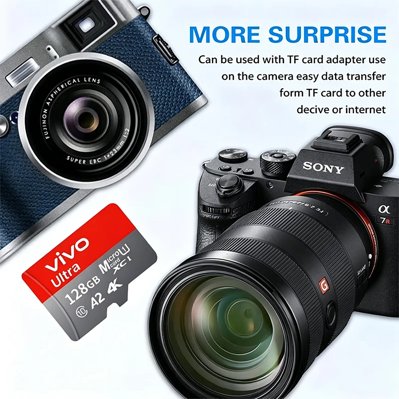 VIVO SD Card High Speed Micro SD Card for Nintendo Switch 1TB 512GB 256GB 128GB 64GB U3 A2 Stable Performance SD Memory Card