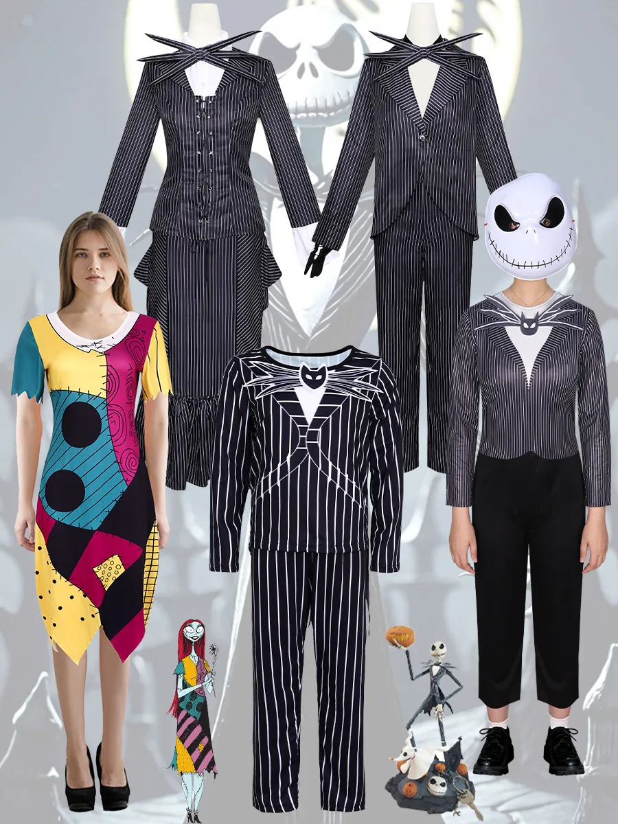 

Halloween cosplay hero overcomes skeleton men's full set of male and female cosplay Christmas Eve horror