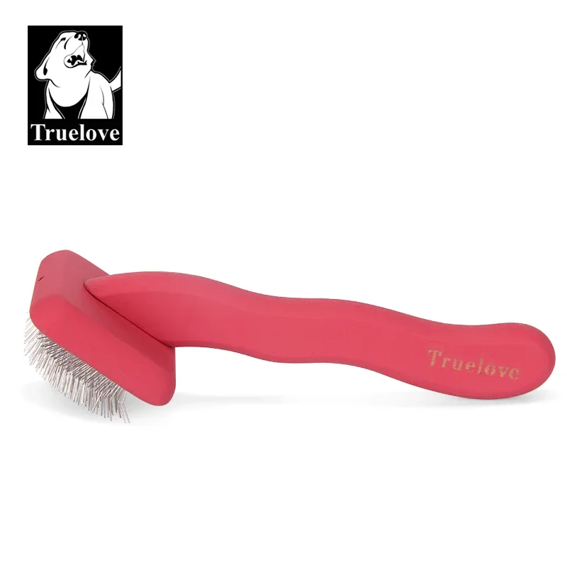 TRUELOVE Pet Comb TLK20132 Cranked Square Head Curved Needle Comb Soft Air Cushion Cushioning Air Holes Laser Engraving LOGO