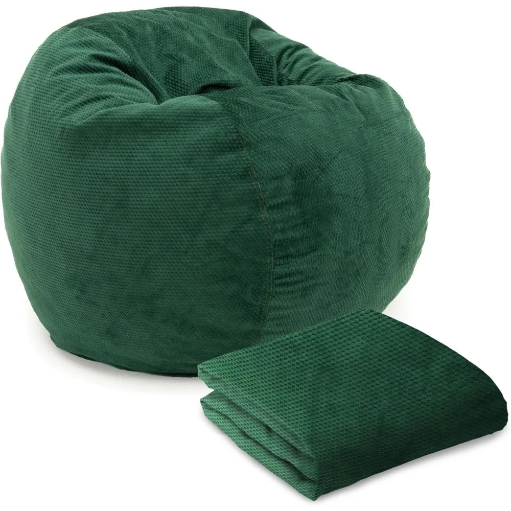 

CordaRoy's Corduroy Bean Bag Cover (Bean Bag Sold Separately)-Cover for Convertible Bean Bag Chair-Machine-Washable Corduroy Fab
