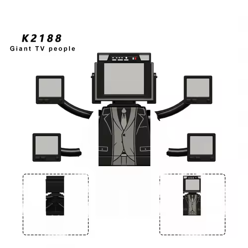 New KDL SWAT Skibidi Toilet Man Figures Anime Block Toys TvMan Titan Cameraman Speakerman Bricks Model Toy Birthday Gift - Image 74
