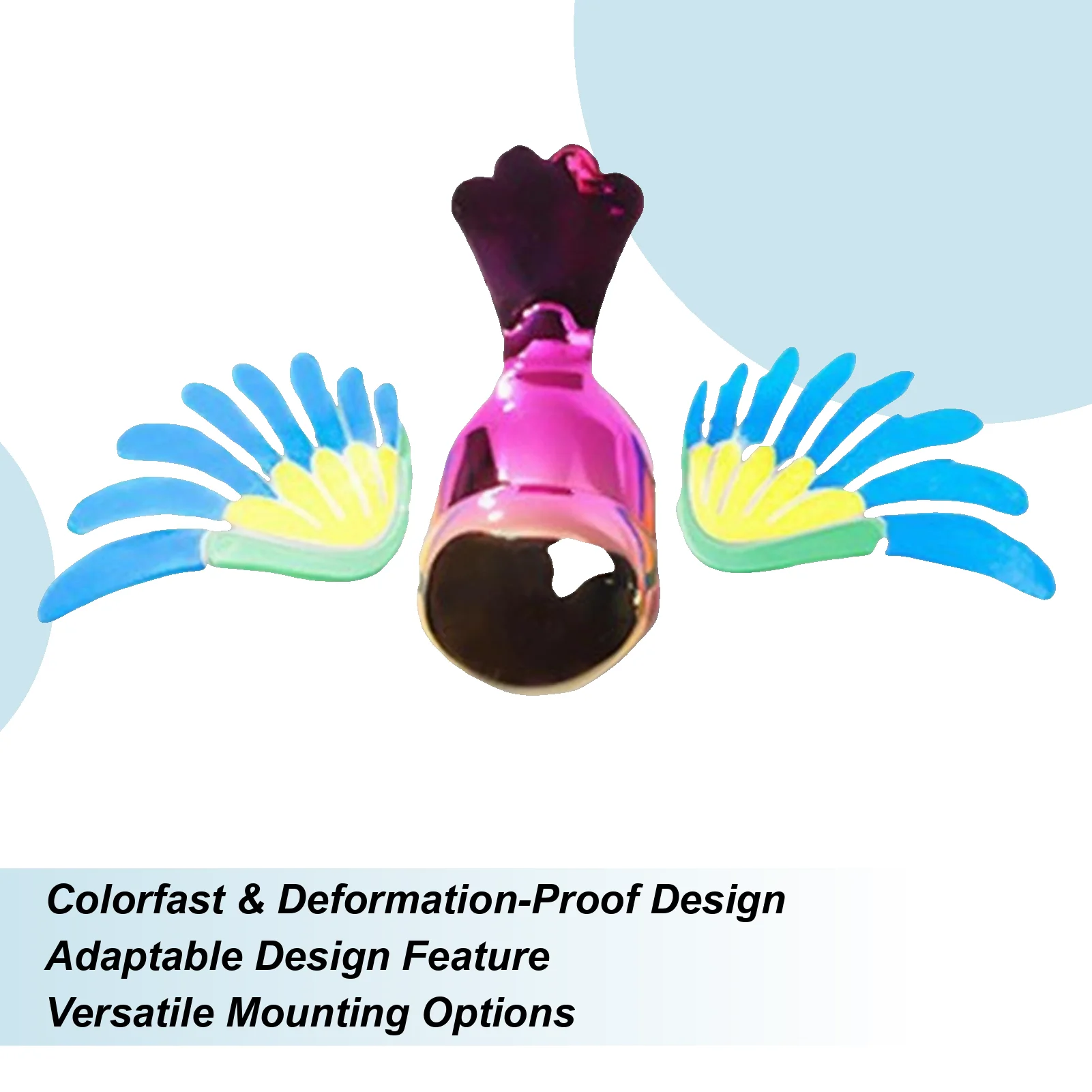 

Rearview Mirror Decor Wind-Powered Funny Cute Flying Bird Automotive Rearview Mirror Decor For Automotive Truck RV SUV