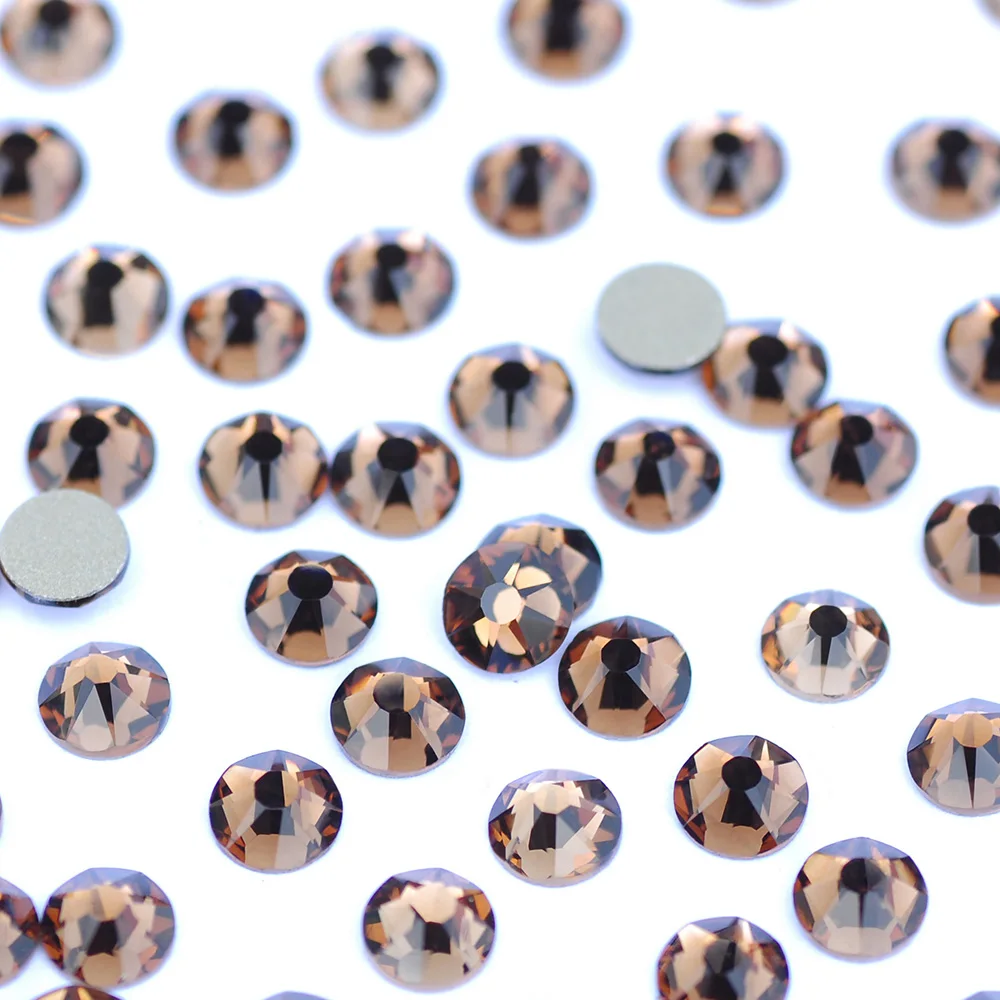 PUBRILEX 16-Facetten Kristall-Strass XILION 2088 XIRIUS Rose Ohne Hotfix Flache Rückseite Kaltfixierung Strass für Nagelkunst, Zähne, Taschen, Schmuck – Detail 9