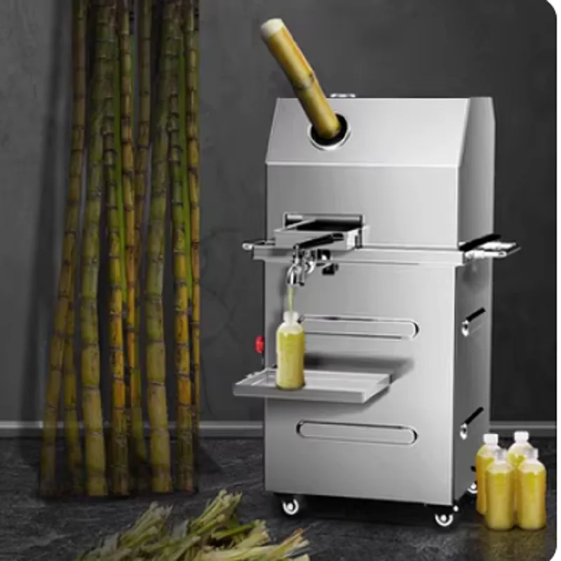 Sugar Cane Juicer Machine 3 Rollers Sugarcane Juicer Squeezer Machine with Sugar Cane Inlet