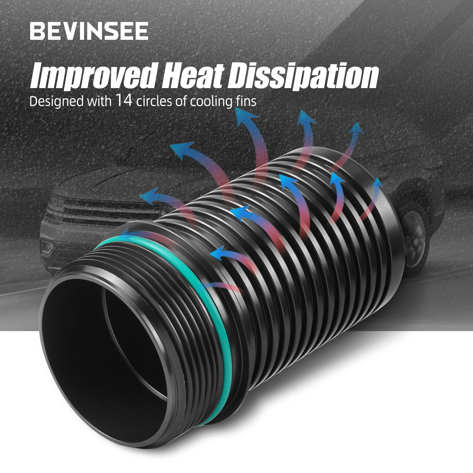 BEVINSEE Oil Filter Housing for DSG DQ381 DQ500 7-Speed Transmission, for Audi S3 RS3 TTRS,for Golf 7 GTI R, Replace 0BH 325 159