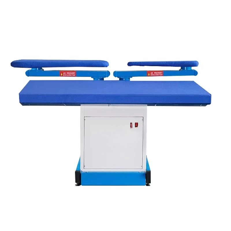 Single and double rocker arms strong suction ironing table jog dehumidification self-priming air ironing machine dry cleaner