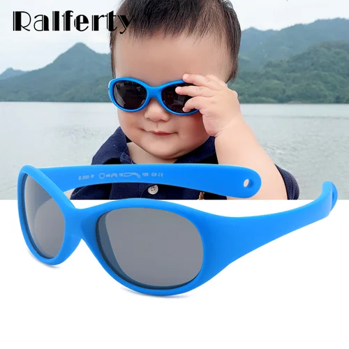 Imagen 1 del producto Ralferty-gafas de sol polarizadas para bebé, lentes flexibles para niños y niñas de 0 a 2 años, para exteriores, M300
