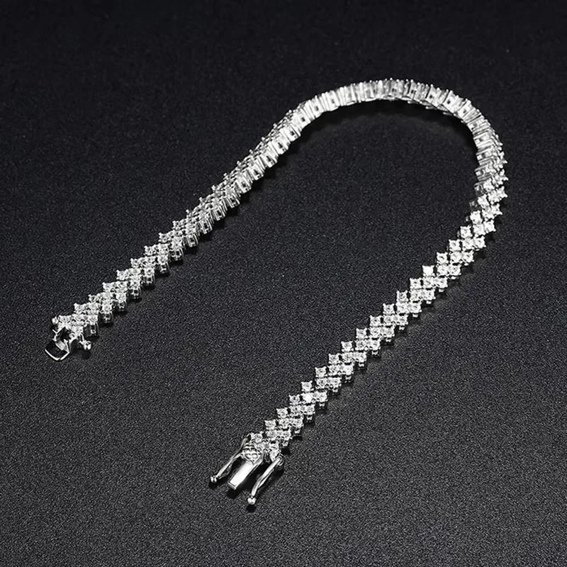 Thumbnail 4 - #63 Latest Moissanite Tennis Bracelets Offers