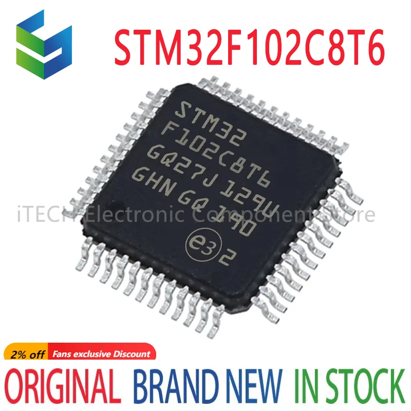 100% New STM32F102C8T6 Single-chip