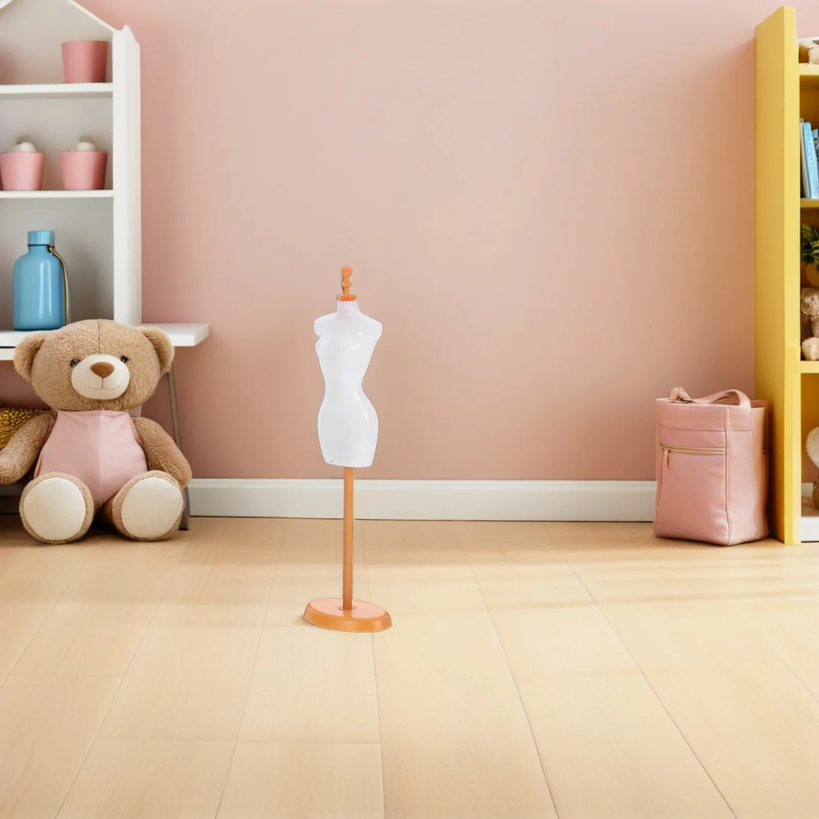 

6Pcs Miniature Mannequin Display Stands Plastic Small Half Length Mannequin Rack for 1 6 Scale Clothes Dress Form Display Holder