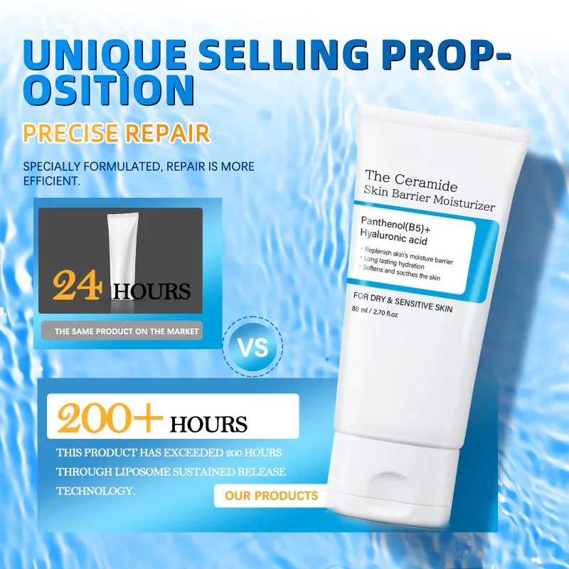 Hyaluronic Acid Moisture Surge Face Cream Deep Hydrating Facial Moisturizer for Dry & Dehydrated Skin Lightweight Non-Greasy