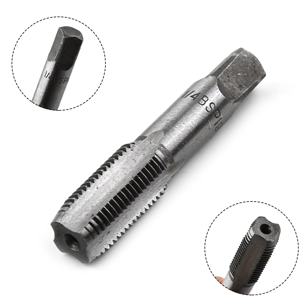 1 Pc G1/8 ,1/4, 3/8 ,1/2 3/4 Taper Pipe Tap Metal Screw Thread Standard Pitch Cutting Tools For Hand/bench Drills Tapping