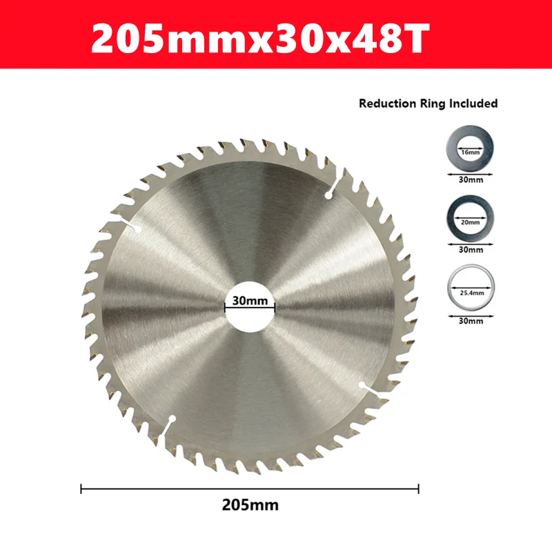 1pcs TCT houtbewerking zaagblad conventionele tandvorm 110/115/136/160/165/185/210/250/305mm houtbewerking zaagblad snijgereedschap