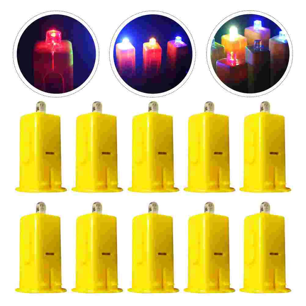 20 Pcs Electronic Home Decoration Supplies Lantern Candles Paper Wicks Portable LED Light Miniature