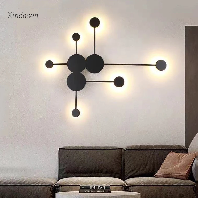 

Nordic Minimalist Wall Light Living Room Home Decor Staircase Corridor Bedroom Bedside Wall Lamp Led Sconce светильник настенный