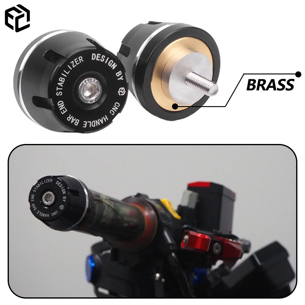

Motorcycle Handle Bar End Brass Weight Handlebar For YAMAHA R1 R6 MT03 XMAX MT09 2021 CNC Aluminum Alloy Handlebar Accessories