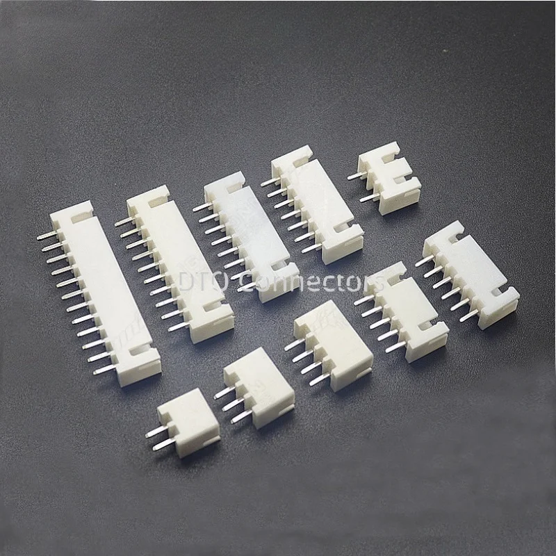 50pcs XH2.54mm 2/3/4/5/6/7/8/9/10/11/12/13/14/15/16pin JST Connector plug Male, Female, Crimps