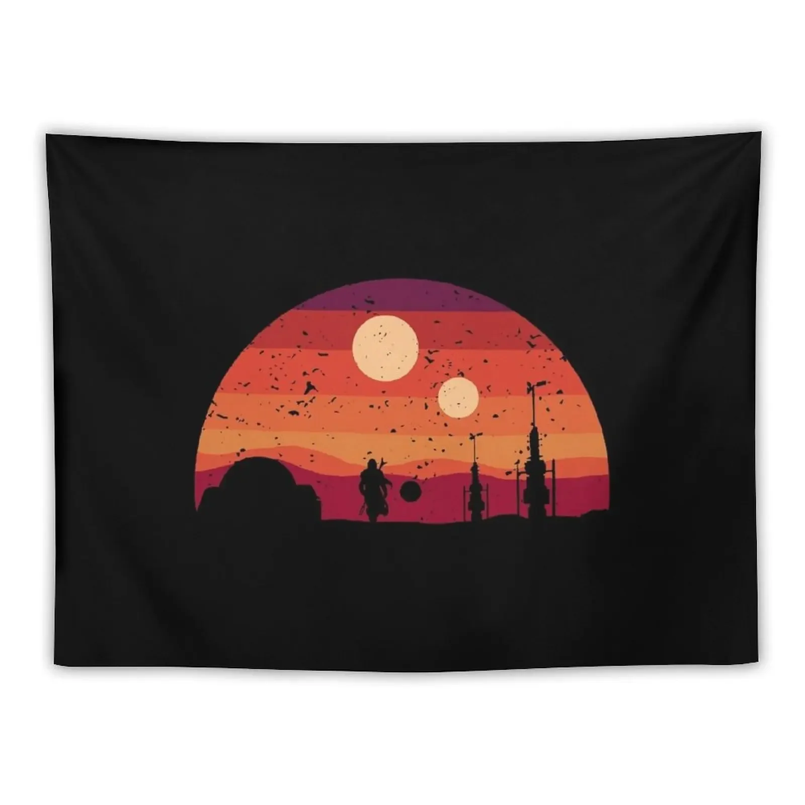 

tatooine retro Tapestry Home Decor Accessories Wall Decorations Aesthetic Room Decor Tapestry
