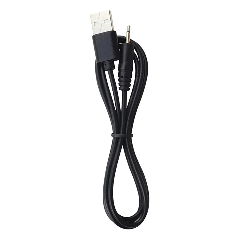 USB to AUDIO DC 2.5mm Charging Cable Vibrator Charger Cord for Rechargeable Wand Massager(Black 24AWG)