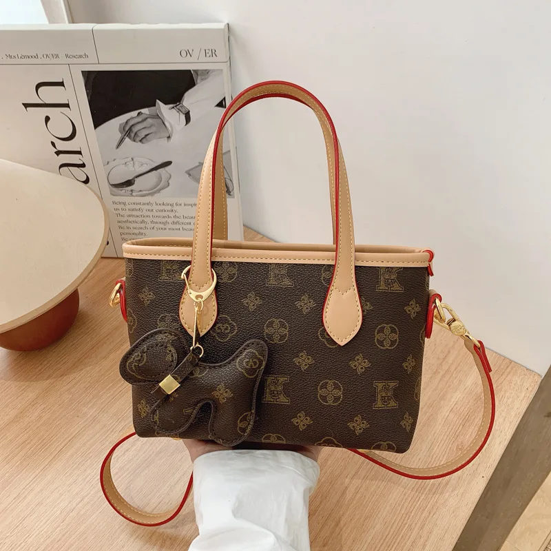 Vintage-Herbst-Winter-Einkaufstasche im klassischen Stil mit bedrucktem Seitengurt, kleines und einzigartiges Design, wasserabweisend, verstellbare Schultertasche