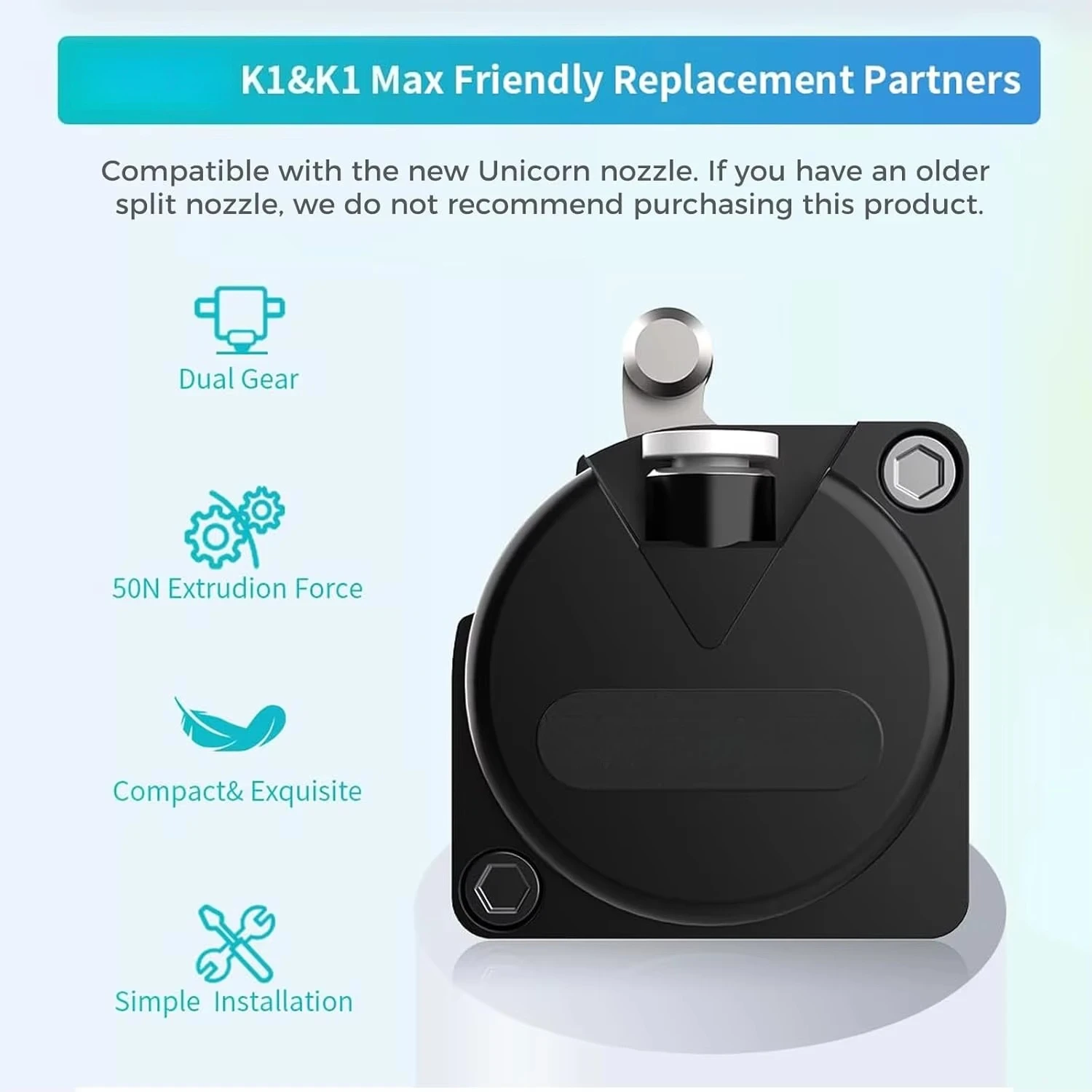 High Speed Direct Drive Extruder Kit Stable Filament Feeding Replacement Parts for Large Format FDM 3D Printers