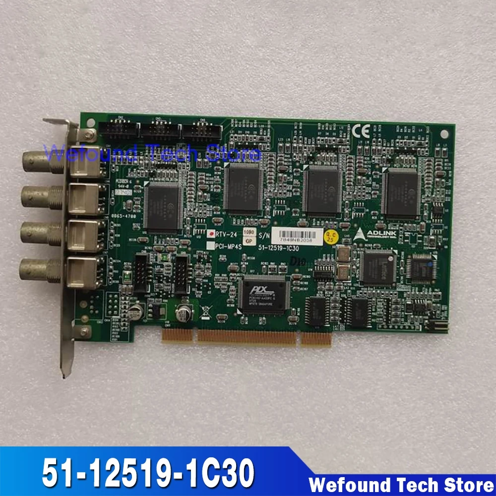 For ADLINK RTV-24 51-12519-1C30 Four-channel Image Capture Card