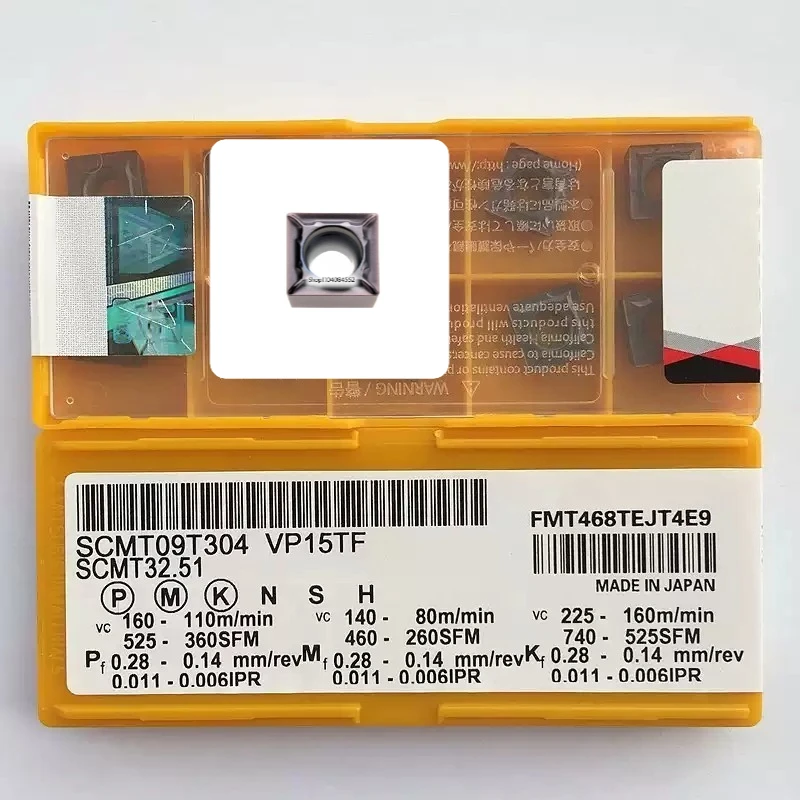 

100% оригинальные японские твердосплавные вставки с ЧПУ SCMT09T304 SCMT09T304-FM VP15TF MM FM гарантия качества
