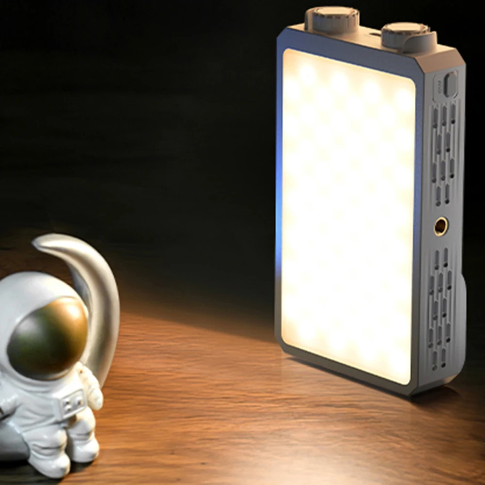 40W LED Camera Light 2800K-9000K RGB Video Light 4400mAh Rechargeable Handheld Fill Light Photography Lighting