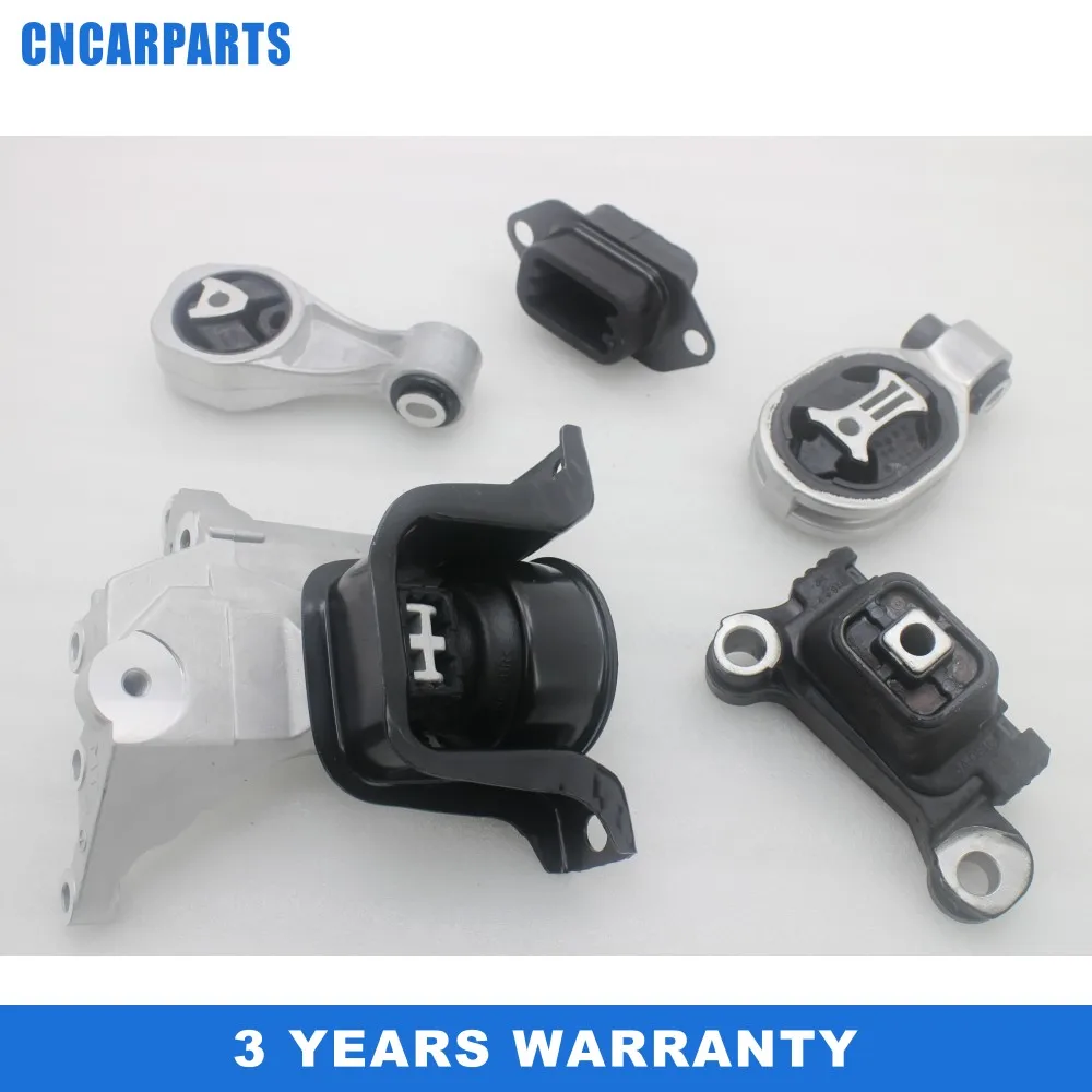 5PCS Engine Motor &Trans Mount Set Fit For Nissan Juke 1.6L 2WD 2011-2016 Ma 11220EW80C,112201KF2B,112101KC0B,112201KG0A