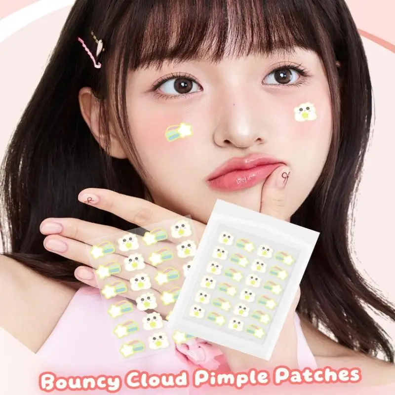 20pcs Removal Pimple Patch Skin Care  Treatment Sticker Cute Cloud Shaped  Treatment Sticker Invisible  Cover view 5