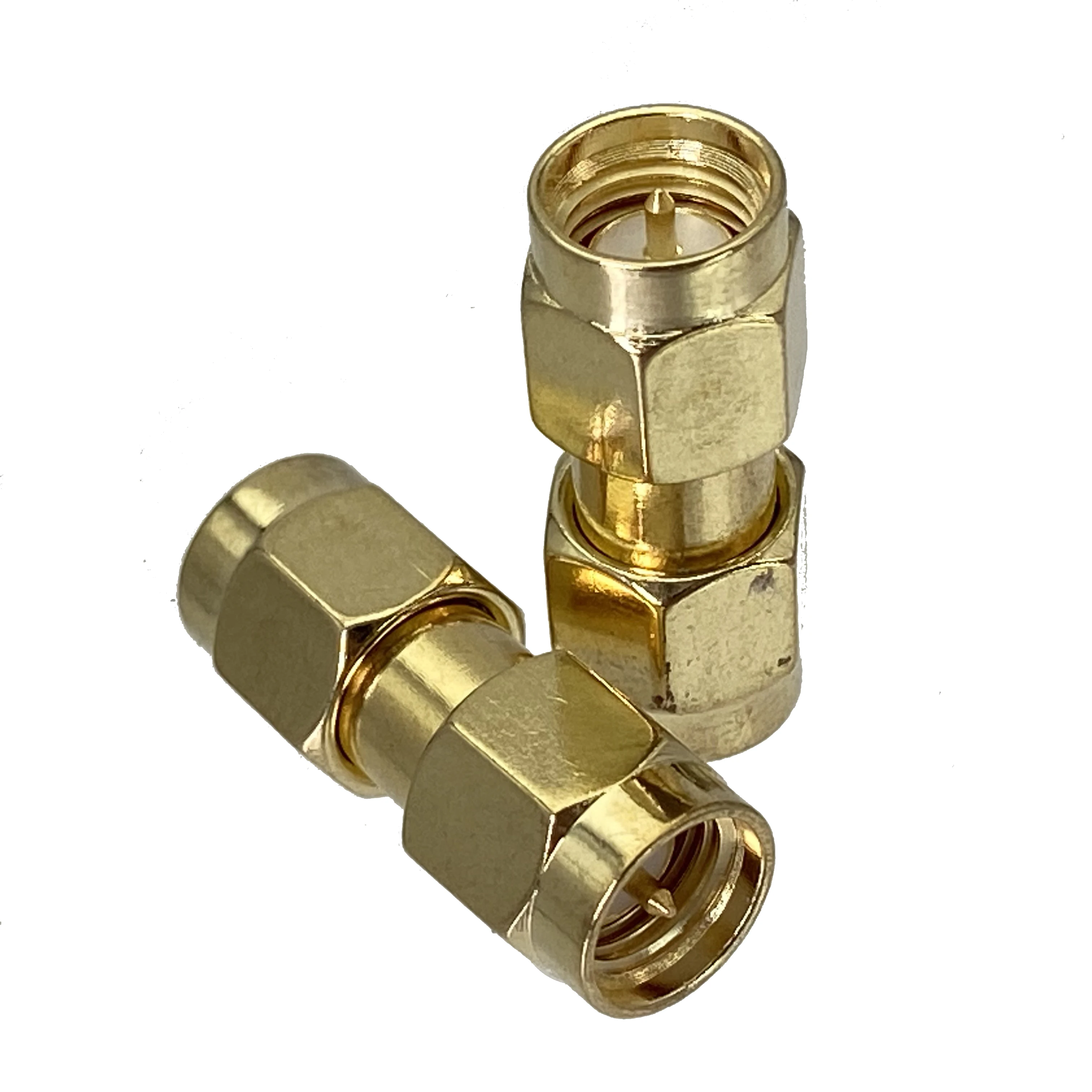 1Pcs SMA male to SMA male plug in series RF coaxial adapter connector Wire Terminals 50ohm