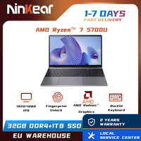 Ninkear Laptop A15 Plus AMD Ryzen™ 7 5700U 15.6-inch FHD IPS 60Hz 32GB + 1TB SSD Backlit Keyboard Fingerprint Unlock Notebook