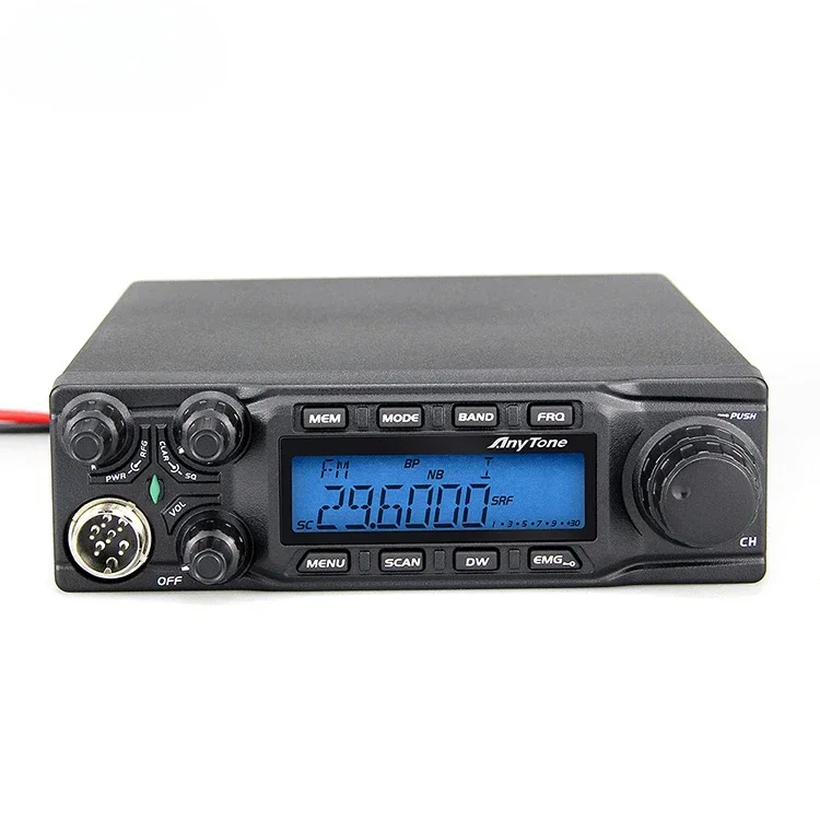 AnyTone AT6666 AM FM SSB 27mHz CB Radio With 60W high power 10 Meter Ham Radio Long Range UHF Radio