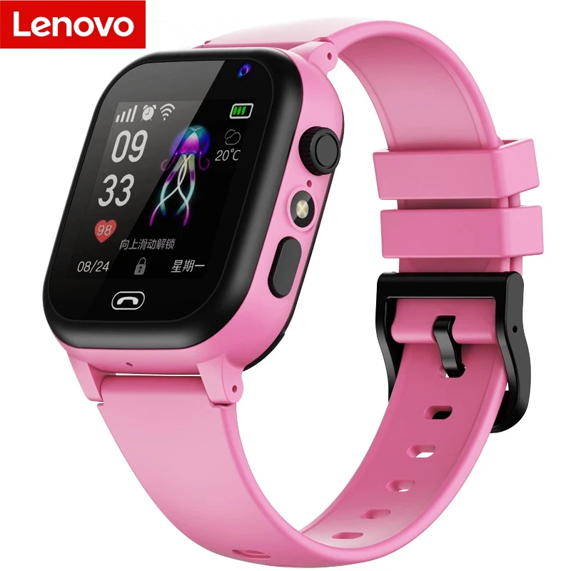 Lenovo Kinder Smartwatch Wasserdicht SOS SIM-Karte Anruf GPS-Ortung Kinder Smartwatch Kamera Jungen Mädchen Geschenk für IOS Android 2026